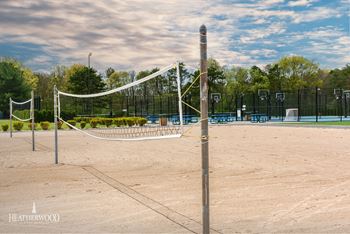 Beach Volleyball Courts at Town & Country Luxury Apartments, Hampton Bays, New York